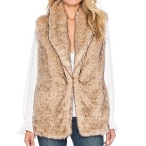 Anthropologie Faux Fur Vest NWT
